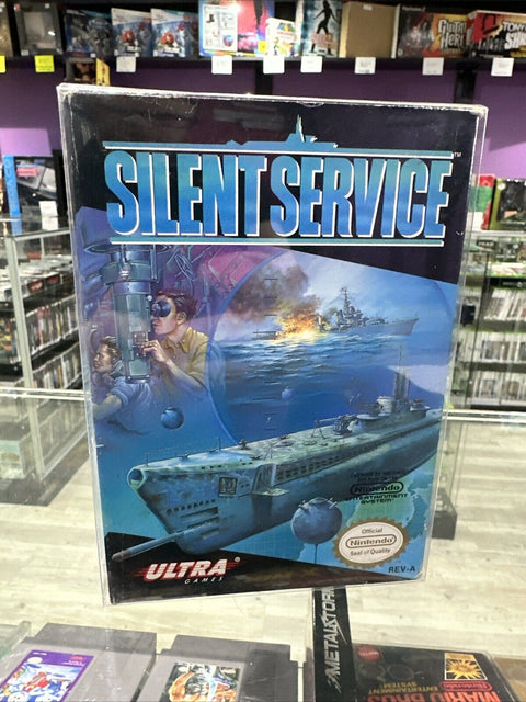 Silent Service (Nintendo Entertainment System, 1989) NES CIB Complete Tested!