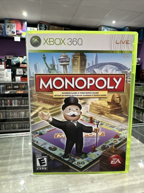 Monopoly (Microsoft Xbox 360) CIB Complete Tested!