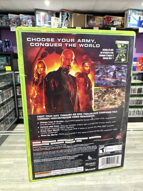 Command & Conquer 3: Kane's Wrath  (Xbox 360, 2008) Tested! *water damage*