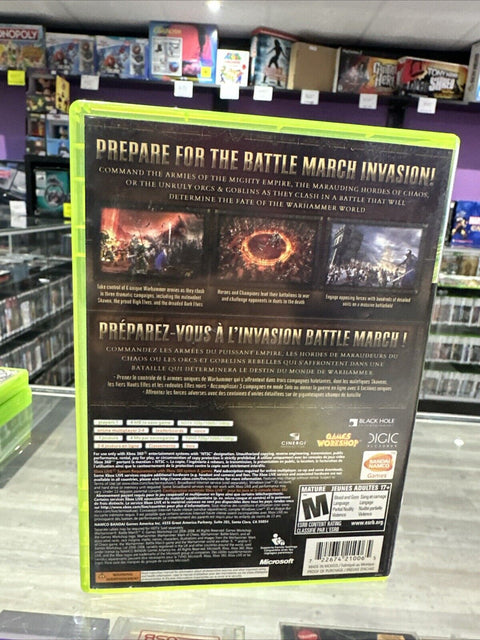Warhammer Battle March (Microsoft Xbox 360, 2008) Tested!