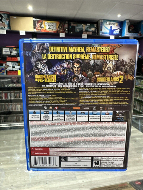 Borderlands The Handsome Collection (Playstation 4, 2015) PS4 CIB Complete