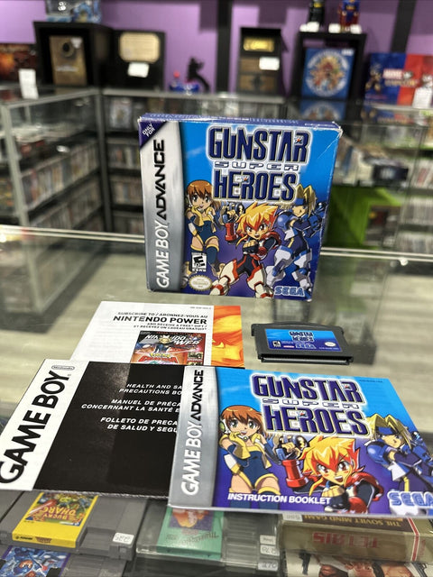 Gunstar Super Heroes (Nintendo Game Boy Advance, 2005) GBA CIB Complete Tested!