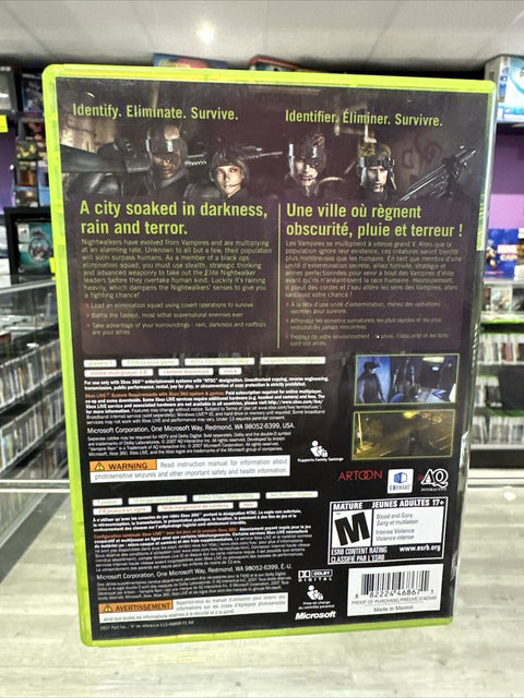 Vampire Rain (Microsoft Xbox 360) - Complete CIB Tested!