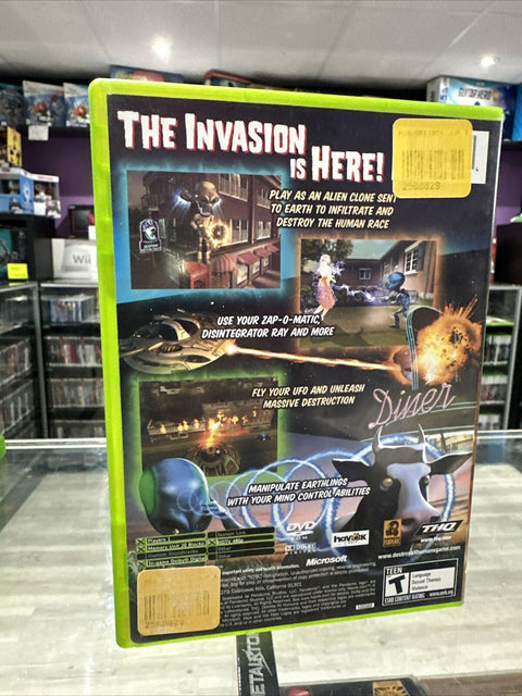 Destroy All Humans (Microsoft Original Xbox, 2005) CIB Complete Tested!