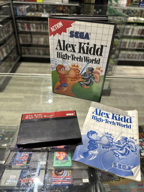 Alex Kidd: High-Tech World (Sega Master System) SMS CIB Complete Tested!