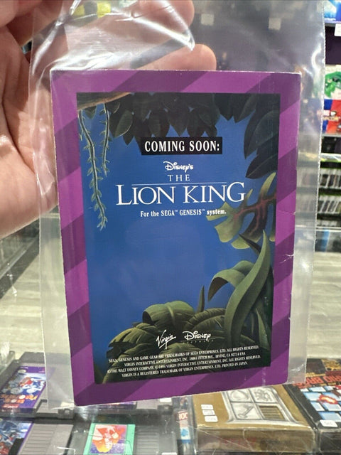 *Manual Only* Disney's The Jungle Book- Game Gear - Instruction Booklet