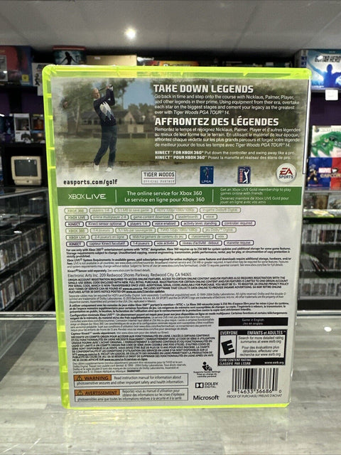 TIGER WOODS PGA TOUR 14 (XBOX 360, 2013) CIB Complete Tested!