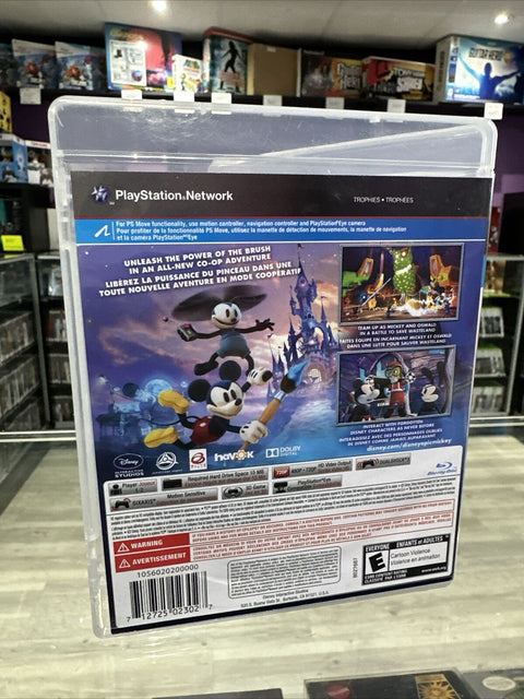 Epic Mickey 2: The Power of Two (Sony Playstation 3, PS3) Complete CIB Tested!