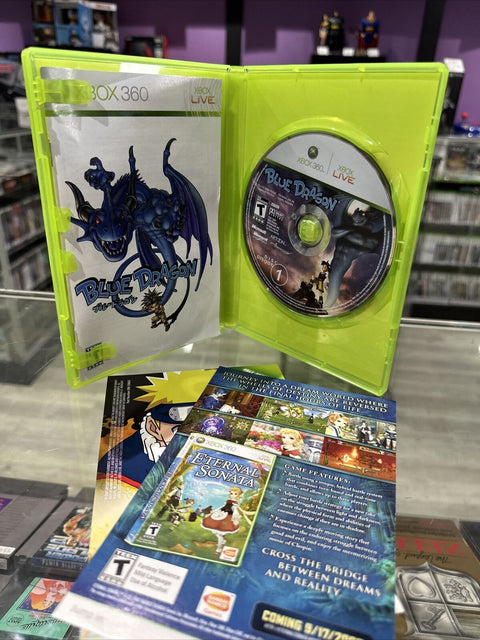 Blue Dragon (Microsoft Xbox 360, 2007) CIB Complete Tested!