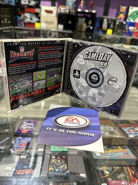 NFL GameDay 99 (Sony PlayStation 1, 1998) PS1 *Case Damage* Complete Tested!