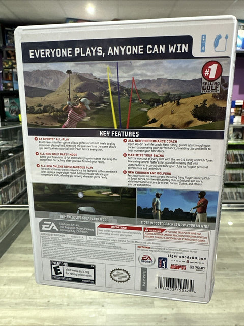 Tiger Woods PGA Tour 09: All-Play (Nintendo Wii, 2008) CIB Complete Tested!