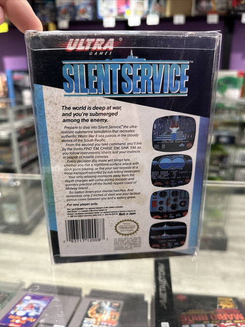 Silent Service (Nintendo Entertainment System, 1989) NES CIB Complete Tested!