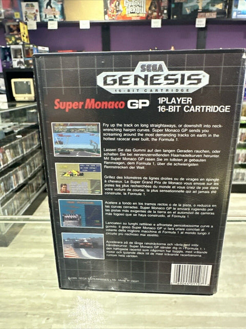Super Monaco GP - Sega Genesis No Manual - Tested!
