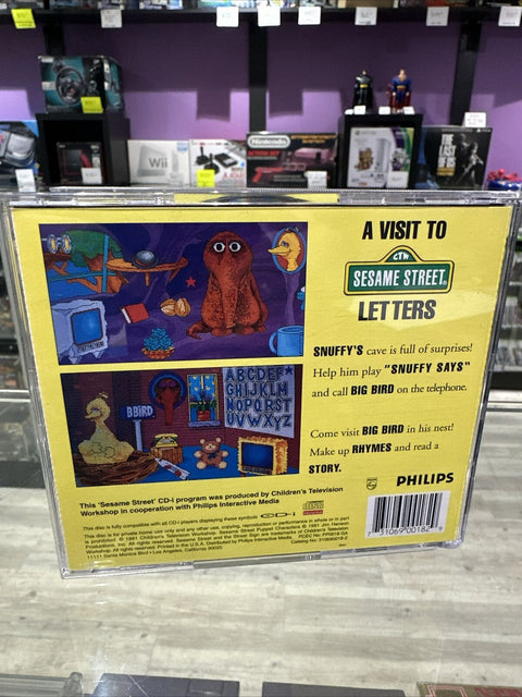 Visit to Sesame Street Letters (Philips CD-i, 1991) CDI CIB Complete w/ Sleeve
