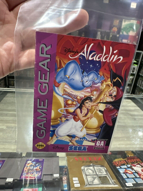 *Manual Only* Aladdin Sega Game Gear Instruction Booklet