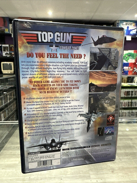 Top Gun Combat Zones (Sony PlayStation 2, 2007) PS2 Tested!
