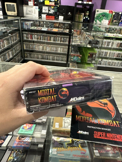 Mortal Kombat SNES (Super Nintendo, 1999) CIB Complete Tested!