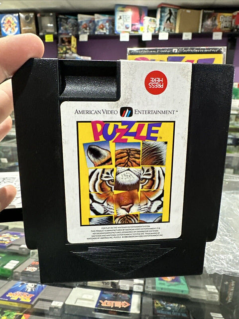 Puzzle (Nintendo Entertainment System, 1990) NES CIB Complete Tested!