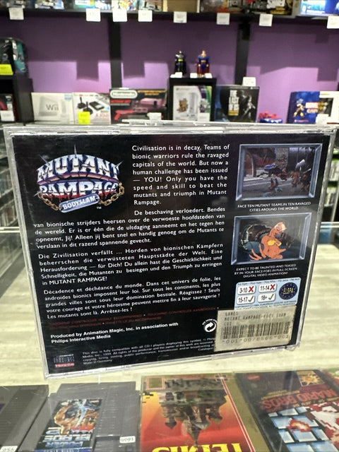 Mutant Rampage Bodyslam - Phillips CD-i 1994 - CIB Complete - Tested!