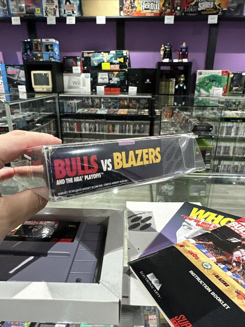 Bulls vs. Blazers and the NBA Playoffs (Super Nintendo, 1992) CIB SNES Complete