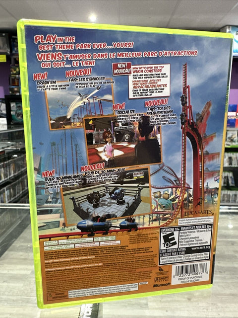 Thrillville: Off the Rails (Microsoft Xbox 360, 2007) CIB Complete Tested!