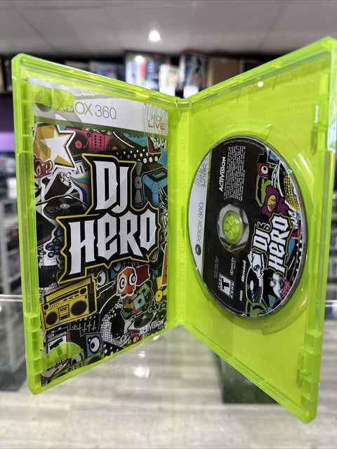 DJ Hero (Microsoft Xbox 360, 2009) CIB Complete Tested!