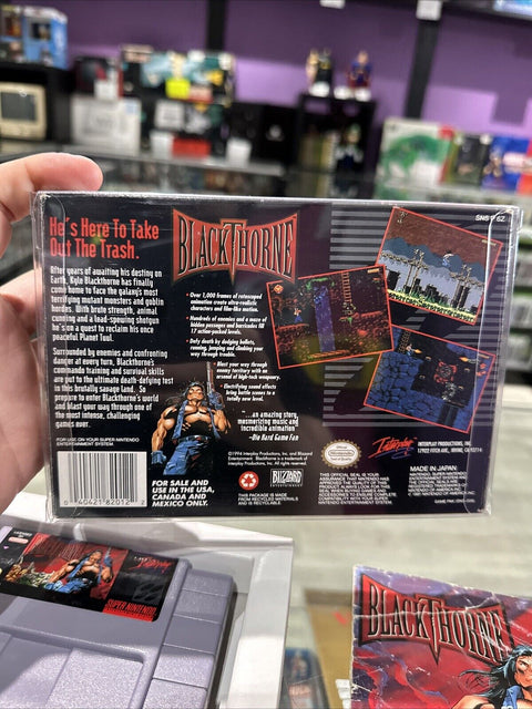 Blackthorne (Super Nintendo SNES, 1994) CIB Complete Tested!