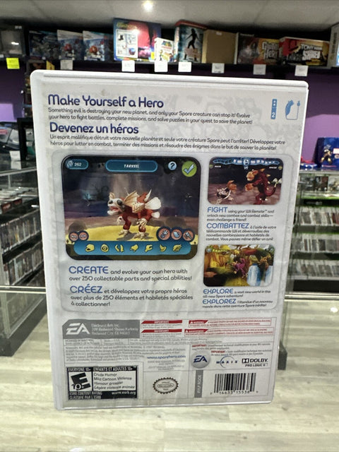 Spore Hero (Nintendo Wii, 2009) No Manual Tested!