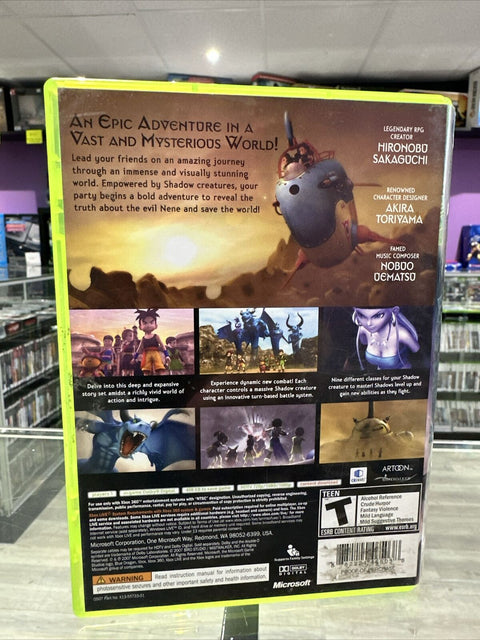 Blue Dragon (Microsoft Xbox 360, 2007) CIB Complete Tested!