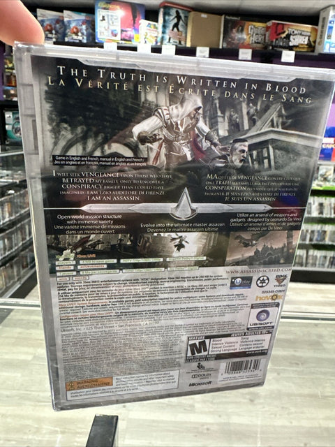 NEW! Assassin's Creed II 2 (Microsoft Xbox 360, 2009) Factory Sealed!