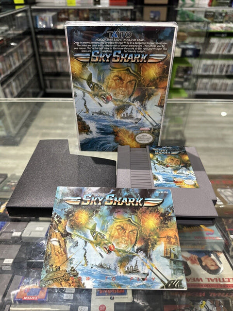 Sky Shark (Nintendo Entertainment System, 1989) NES CIB Complete Tested!
