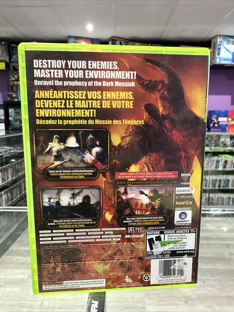 Dark Messiah: Might and Magic Elements (Microsoft Xbox 360) Complete Tested!