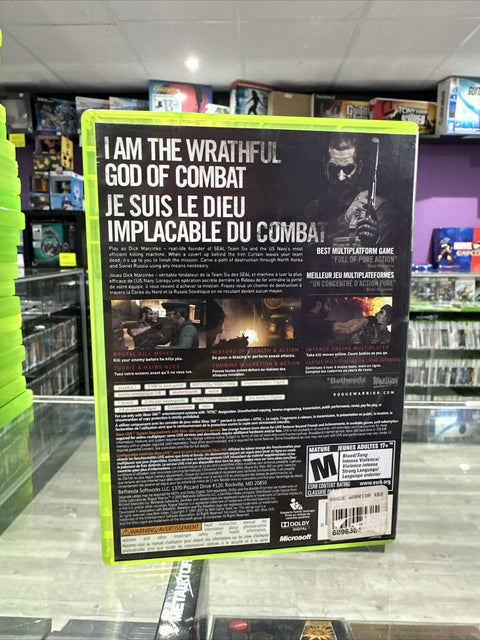 Rogue Warrior (Microsoft Xbox 360, 2009) CIB Complete Tested!