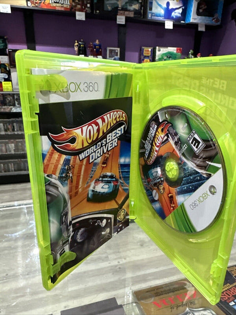 Hot Wheels World's Best Driver (Microsoft Xbox 360) CIB Complete - Tested!