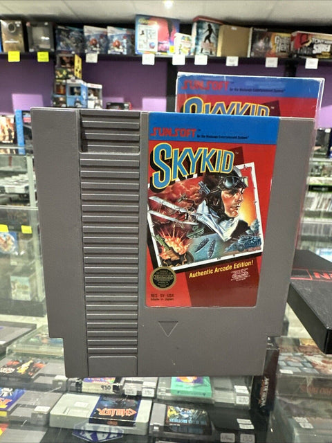 Sky Kid (Nintendo Entertainment System) NES 5-Screw In Box Tested!