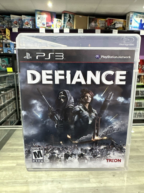 Defiance (Sony PlayStation 3, 2013) PS3 CIB Complete Tested *water damage*
