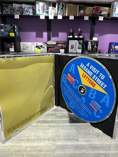 Visit to Sesame Street Letters (Philips CD-i, 1991) CDI CIB Complete w/ Sleeve