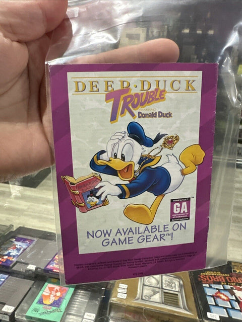 *Manual Only* Aladdin Sega Game Gear Instruction Booklet