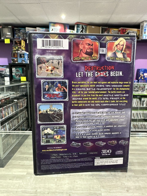 World Destruction League: Thunder Tanks (Sony PlayStation 2, 2000) PS2 Complete