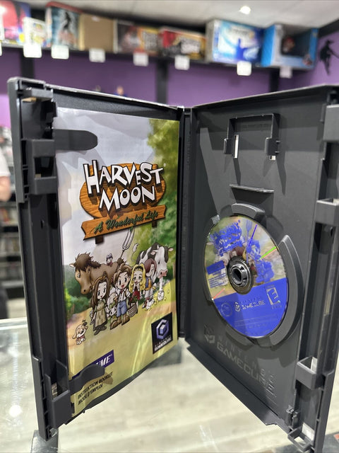 Harvest Moon: A Wonderful Life (Nintendo GameCube, 2004) Complete Tested!