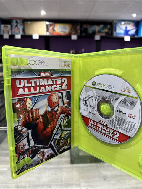 Marvel Ultimate Alliance 2 (Microsoft Xbox 360, 2009) Complete CIB Tested