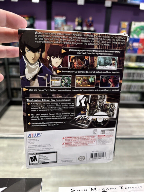 Shin Megami Tensei IV 4 Limited Edition (Nintendo 3DS) CIB Complete Tested!