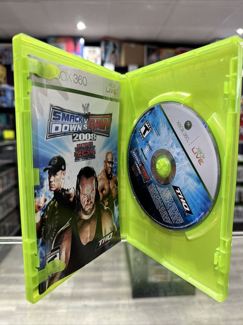 WWE SmackDown vs. Raw 2008 Featuring ECW (Microsoft Xbox 360, 2007) Complete