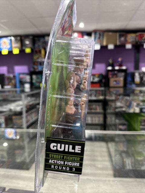 Street Fighter Guile Round 3 2005 Action Figure - New Factory Sealed!