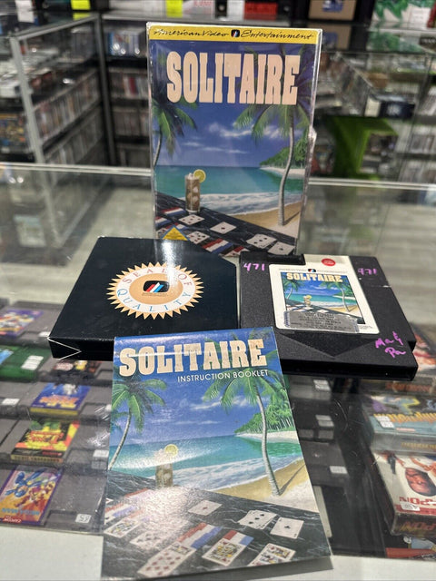 Solitaire (Nintendo Entertainment System, 1992) NES CIB Complete Tested!