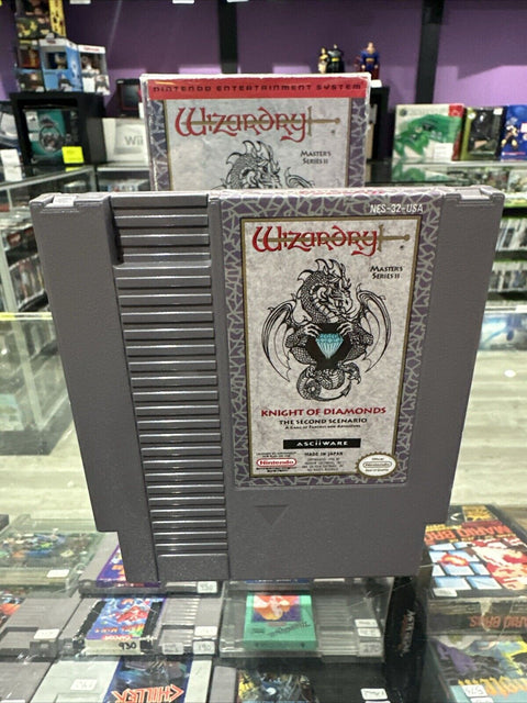 Wizardry: Knight of Diamonds (Nintendo NES) In Box Tested!