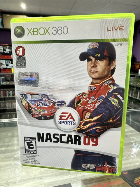NASCAR 09 (Microsoft Xbox 360, 2008) CIB Complete Tested!