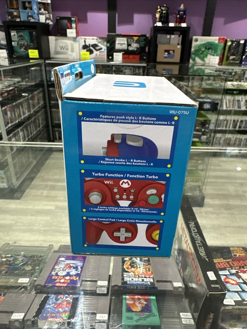 NEW! Super Mario Nintendo Wii U Battle Pad GameCube Style Controller - Sealed!