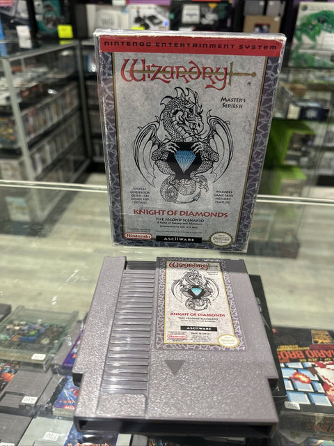 Wizardry: Knight of Diamonds (Nintendo NES) In Box Tested!