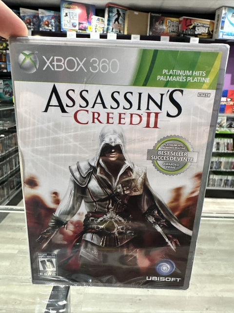 NEW! Assassin's Creed II 2 (Microsoft Xbox 360, 2009) Factory Sealed!
